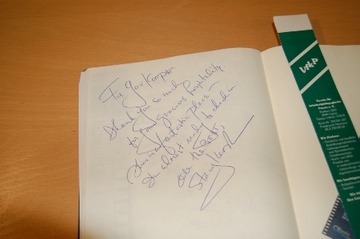 Gästebucheintrag von Stacy Keach